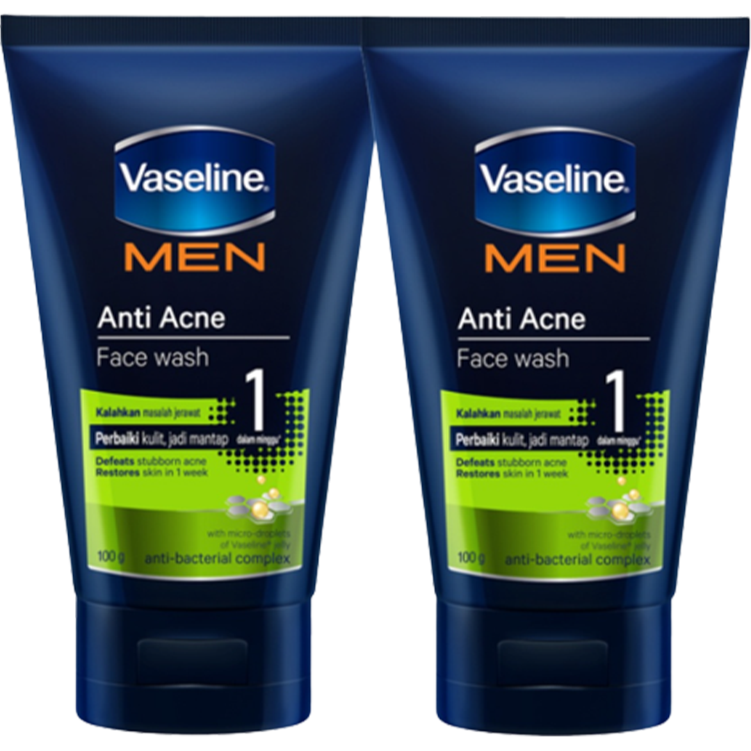 Vaseline Man Face Wash Anti Acne 100g